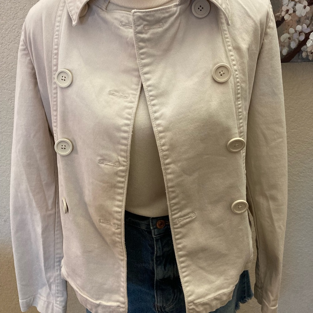 Off White Button Jacket - Picture 2 of 5